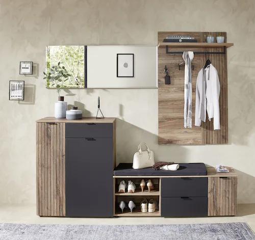 Innostyle Garderoben-Set "LINEA Garderoben Set,besteht aus 4 Typen, 216x204 günstig online kaufen
