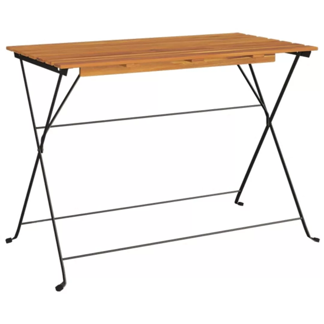 Vidaxl Bistrotisch Klappbar 100x54x71 Cm Massivholz Akazie Und Stahl günstig online kaufen