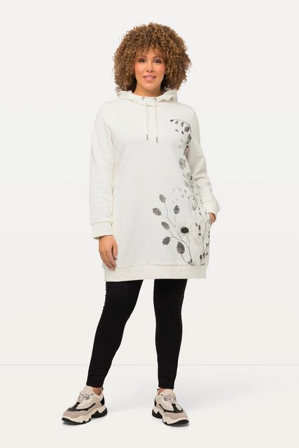 Ulla Popken Sweatshirt Hoodie oversized Gräser Taschen Langarm günstig online kaufen