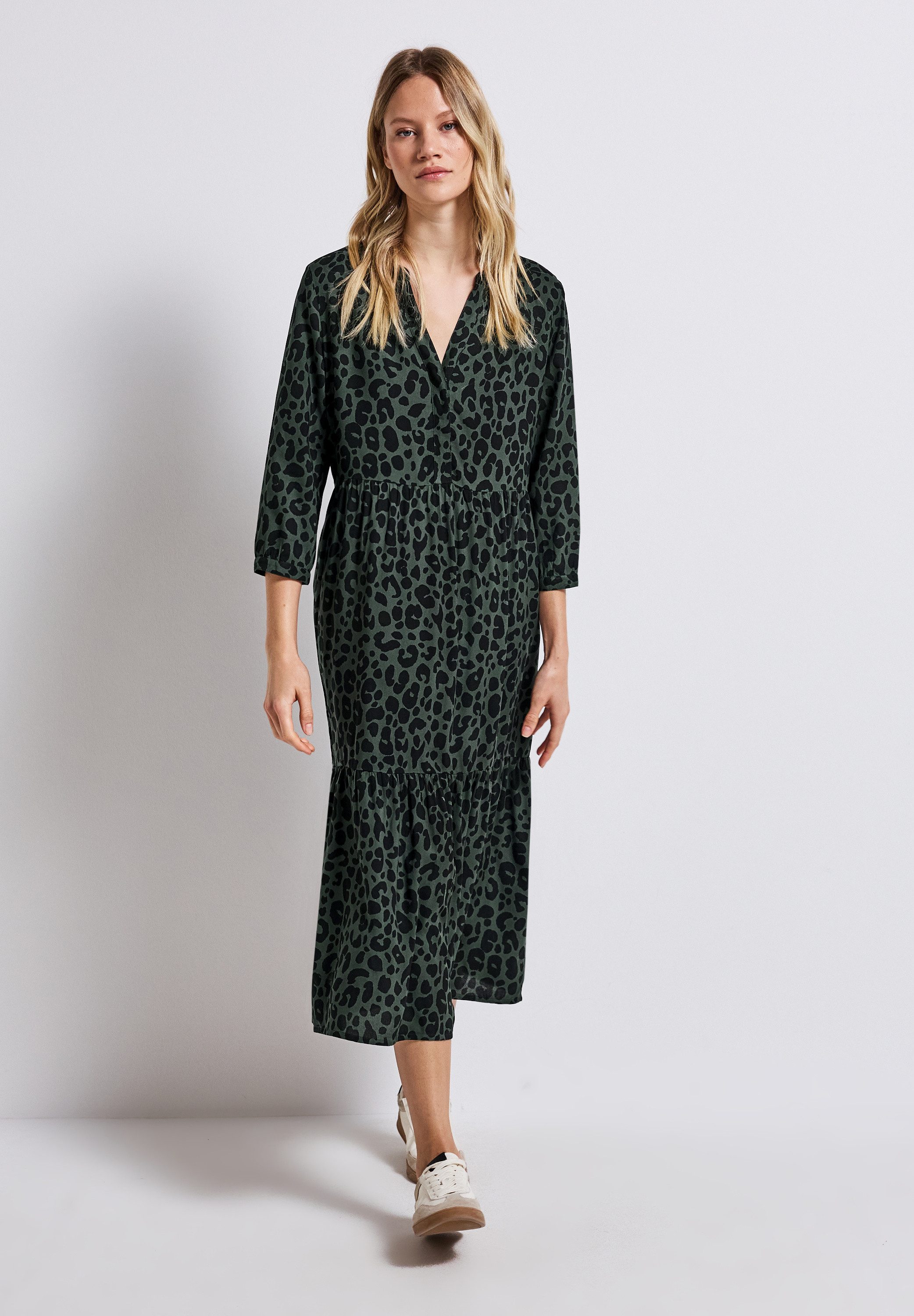 STREET ONE Volantkleid Sommerkleid 3/4-Arm und günstig online kaufen