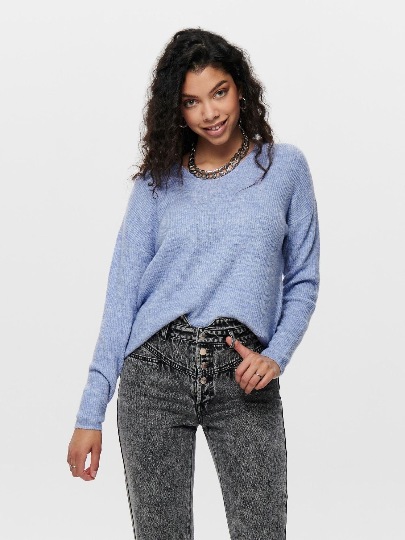 ONLY Strickpullover ONLCAMILLA V-NECK L/S PULLOVER günstig online kaufen