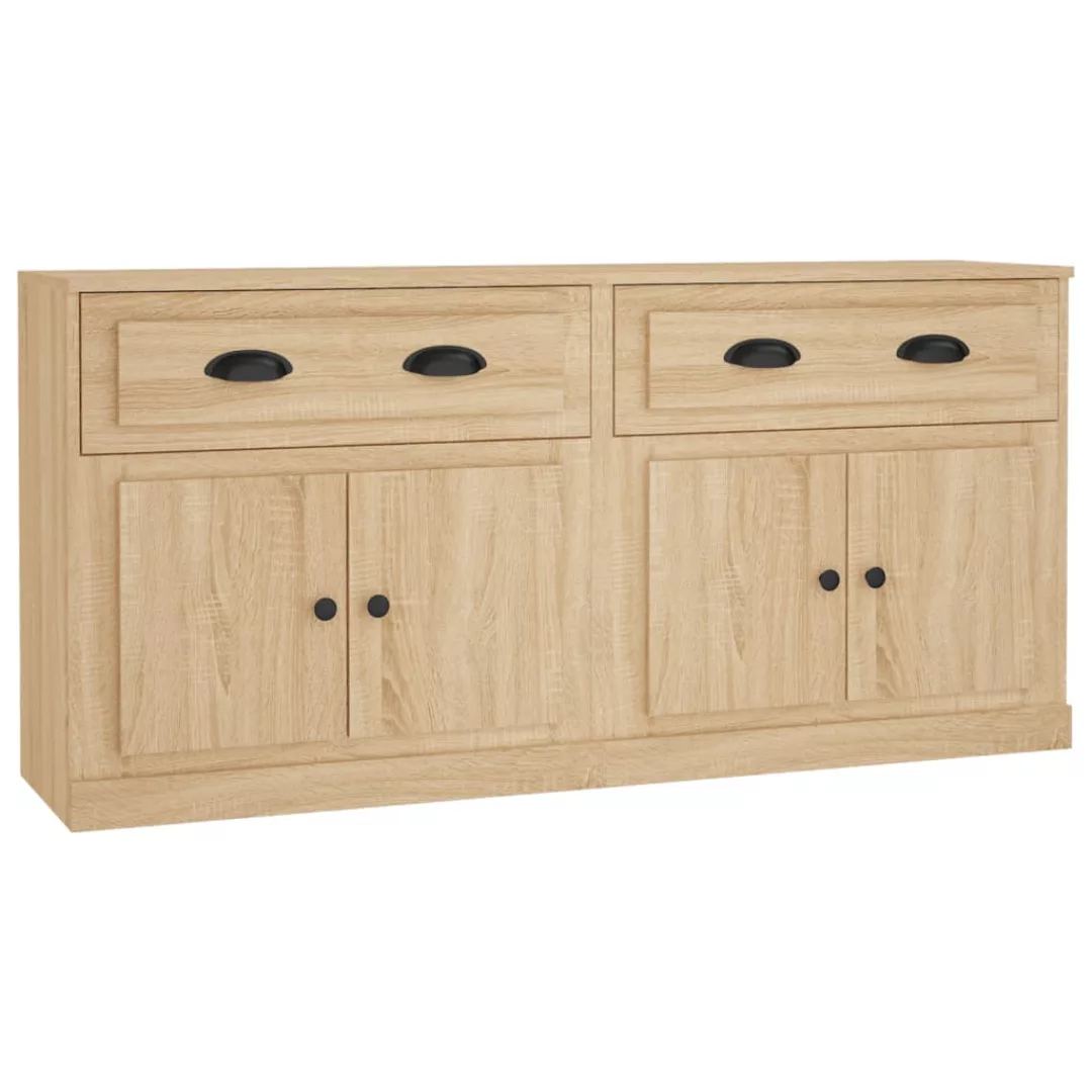 Vidaxl Sideboards 2 Stk. Sonoma-eiche Holzwerkstoff günstig online kaufen