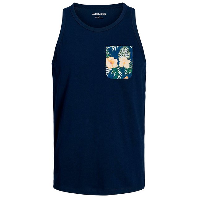 Jack & Jones Rundhalsshirt Große Größen Tanktop JJCHILL POCKET navy Brustta günstig online kaufen