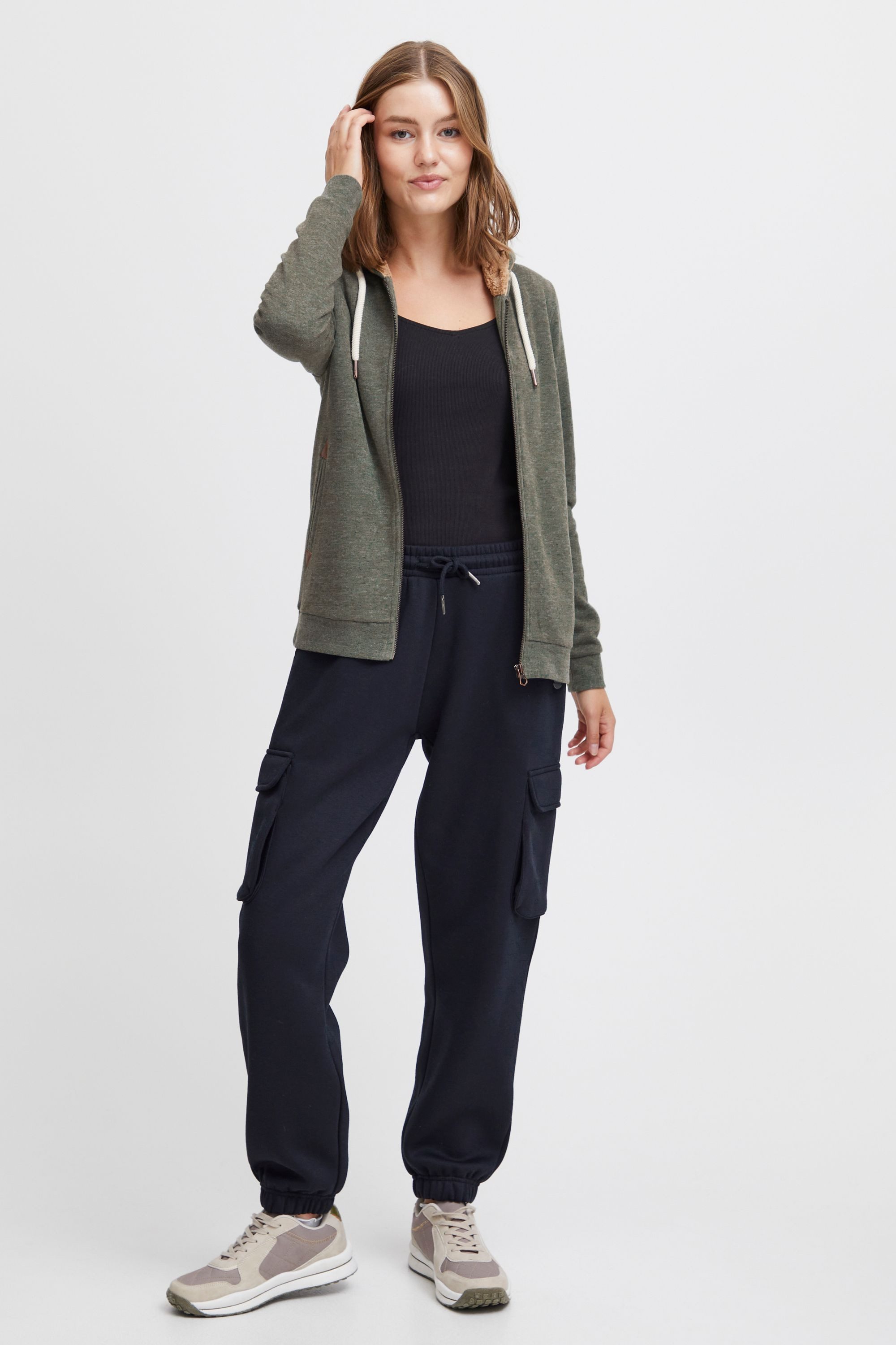 OXMO Kapuzensweatjacke OXVicky Pile Sweat Zip-Hoodie günstig online kaufen