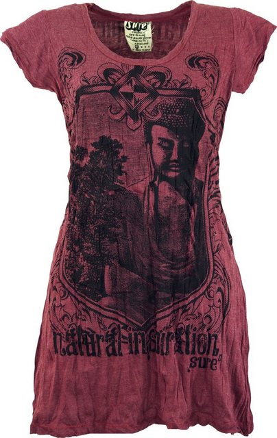 Guru-Shop T-Shirt Sure Long Shirt, Minikleid Bodhi Baum Buddha -.. Festival günstig online kaufen
