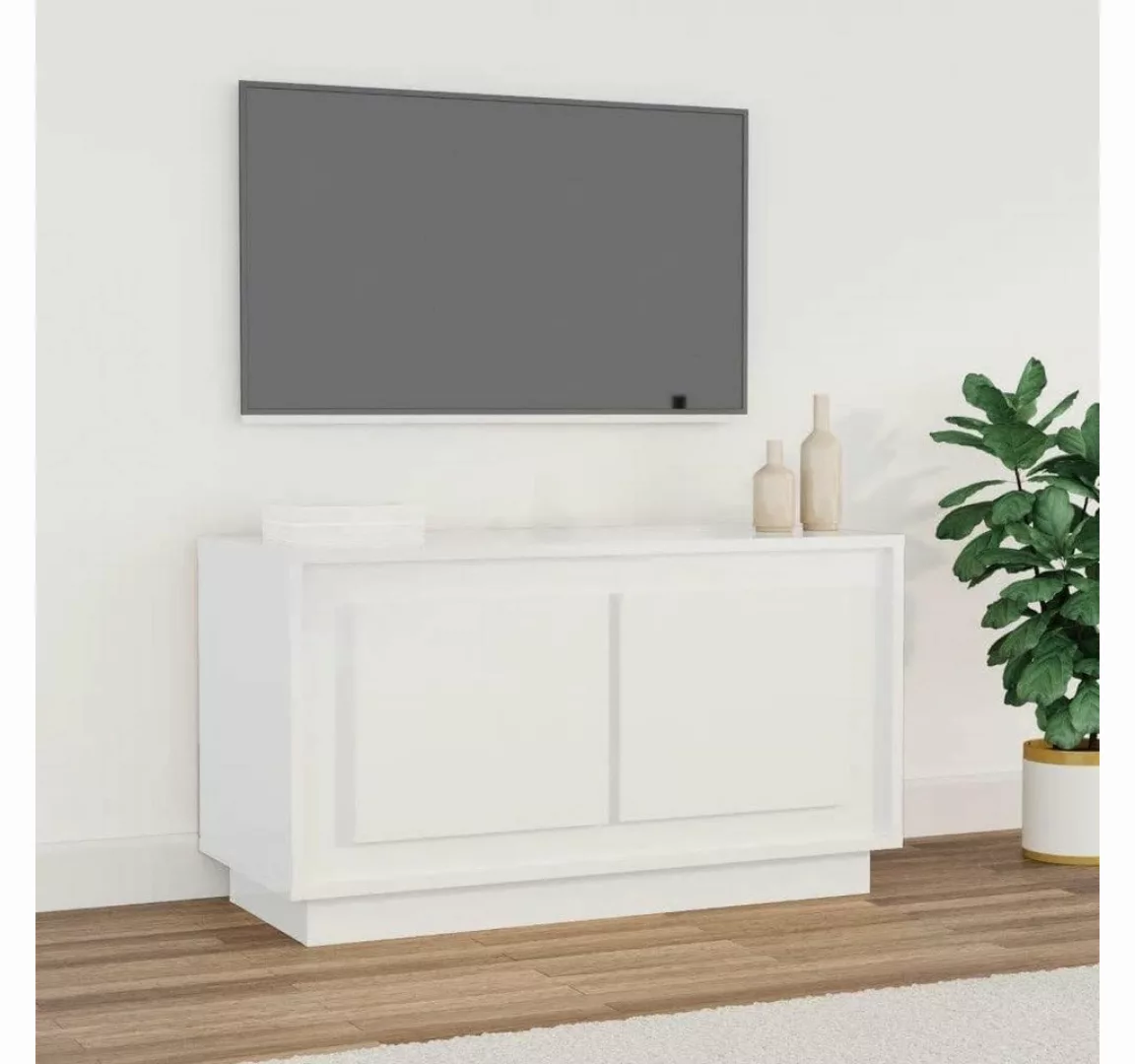 vidaXL TV-Schrank TV-Schrank Hochglanz-Weiß 80x35x45 cm Holzwerkstoff günstig online kaufen