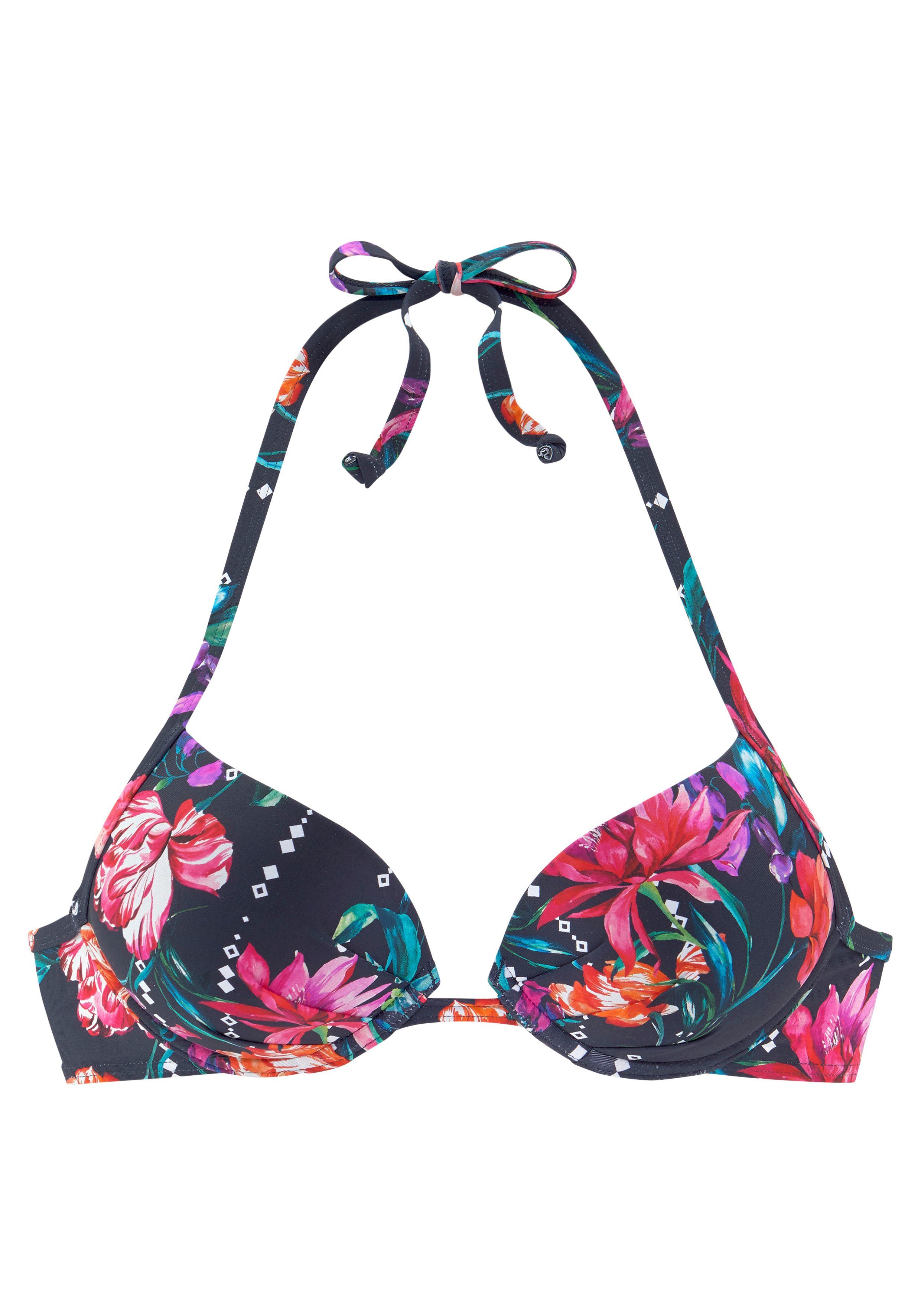 Sunseeker Push-Up-Bikini-Top Modern, mit Blumenprint günstig online kaufen