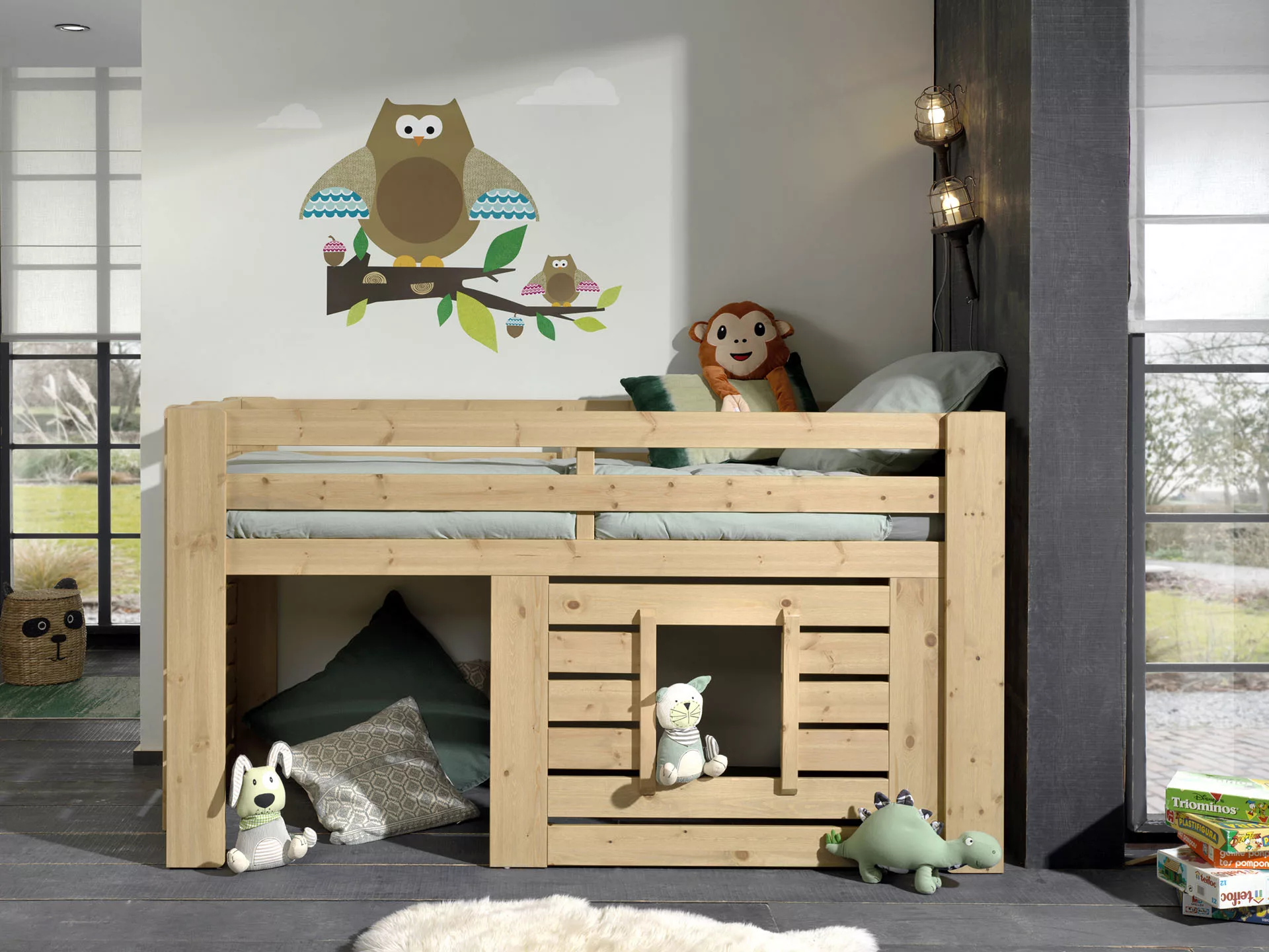 Vipack Kinderbett "Oliver", (Made in Europe), Jugendbett, Hausbett günstig online kaufen