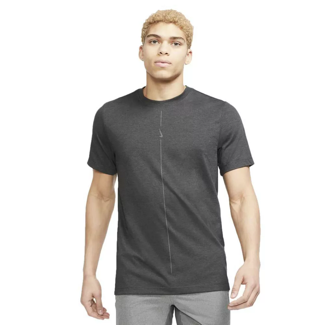 Nike Yoga Dri Fit Kurzarm T-shirt S Black / Iron Grey günstig online kaufen