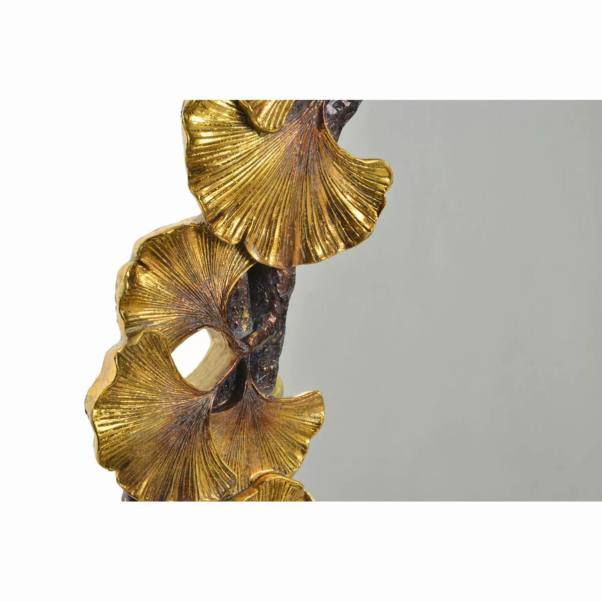 Wandspiegel Dkd Home Decor Spiegel Golden Aluminium Harz Pflanzenblatt (42 günstig online kaufen