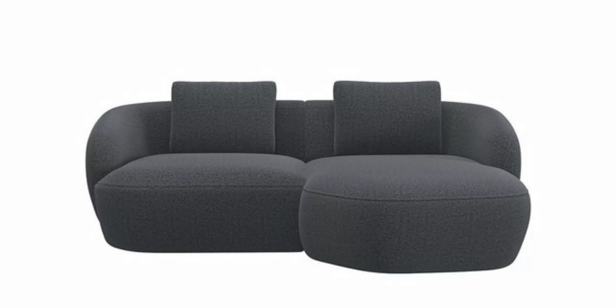 FLEXLUX Wohnlandschaft Torino, rund, L-Form, Sofa-Ecke mit Recamiere, Longc günstig online kaufen