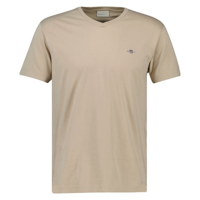 Gant T-Shirt Herren T-Shirt V-Neck, Slim Fit - SLIM SHIELD (Packung, 1er Pa günstig online kaufen