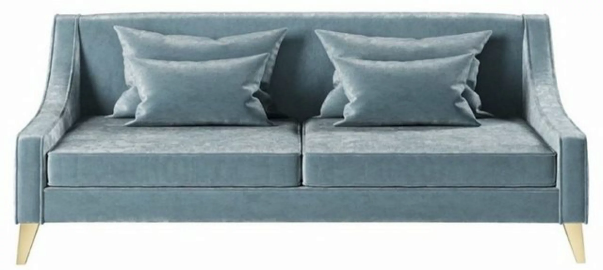 Casa Padrino Schlafsofa Casa Padrino Luxus Neoklassik Sofa Hellblau / Gold günstig online kaufen