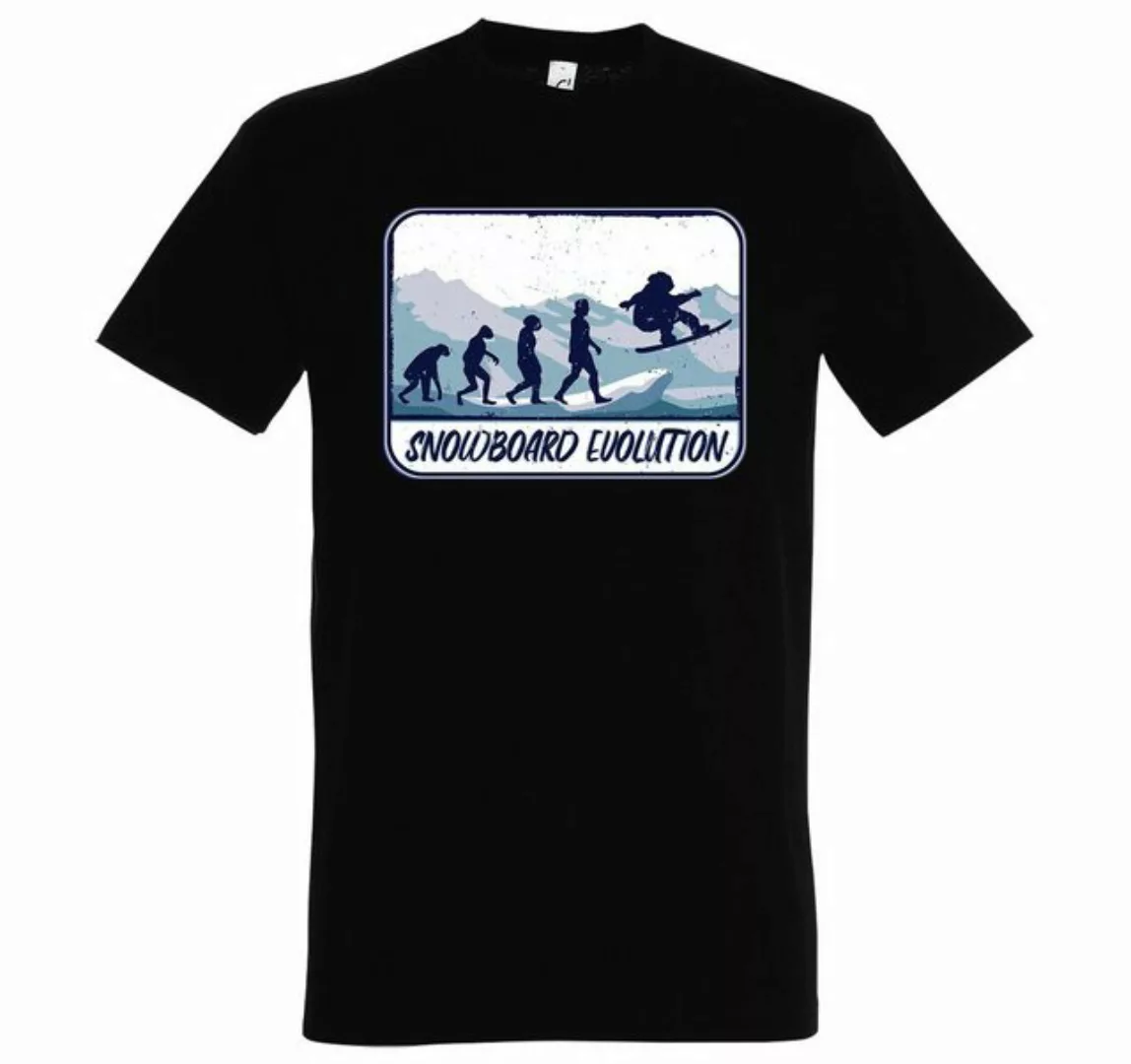 Youth Designz T-Shirt Snowboard Evolution Herren Shirt mit trendigem Frontp günstig online kaufen