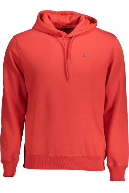 Napapijri Sweatshirt Herren-Kapuzenpullover Rot aus Bio-Baumwolle: günstig online kaufen