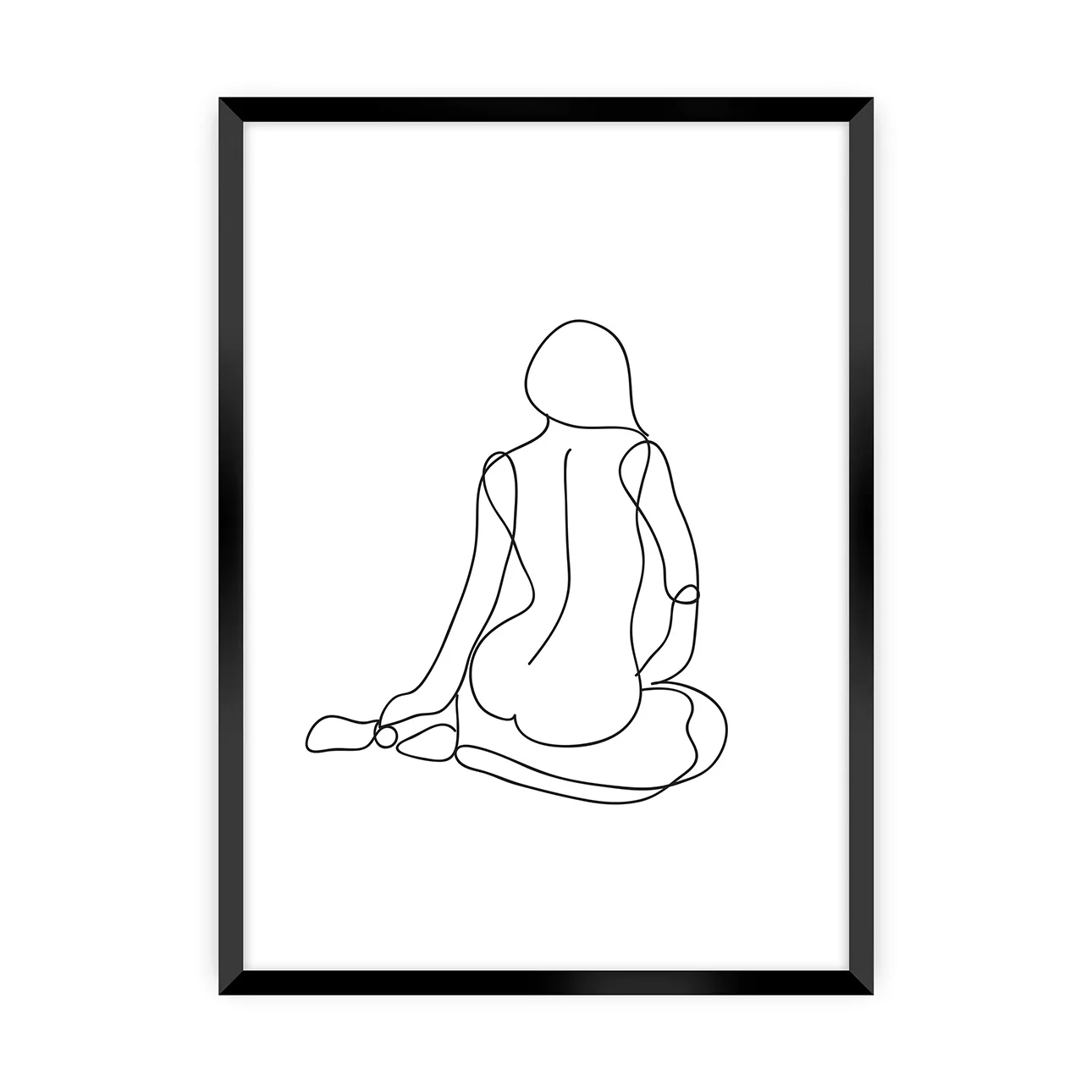 Poster Figure Line I, 70 x 100 cm , Ramka: Czarna günstig online kaufen