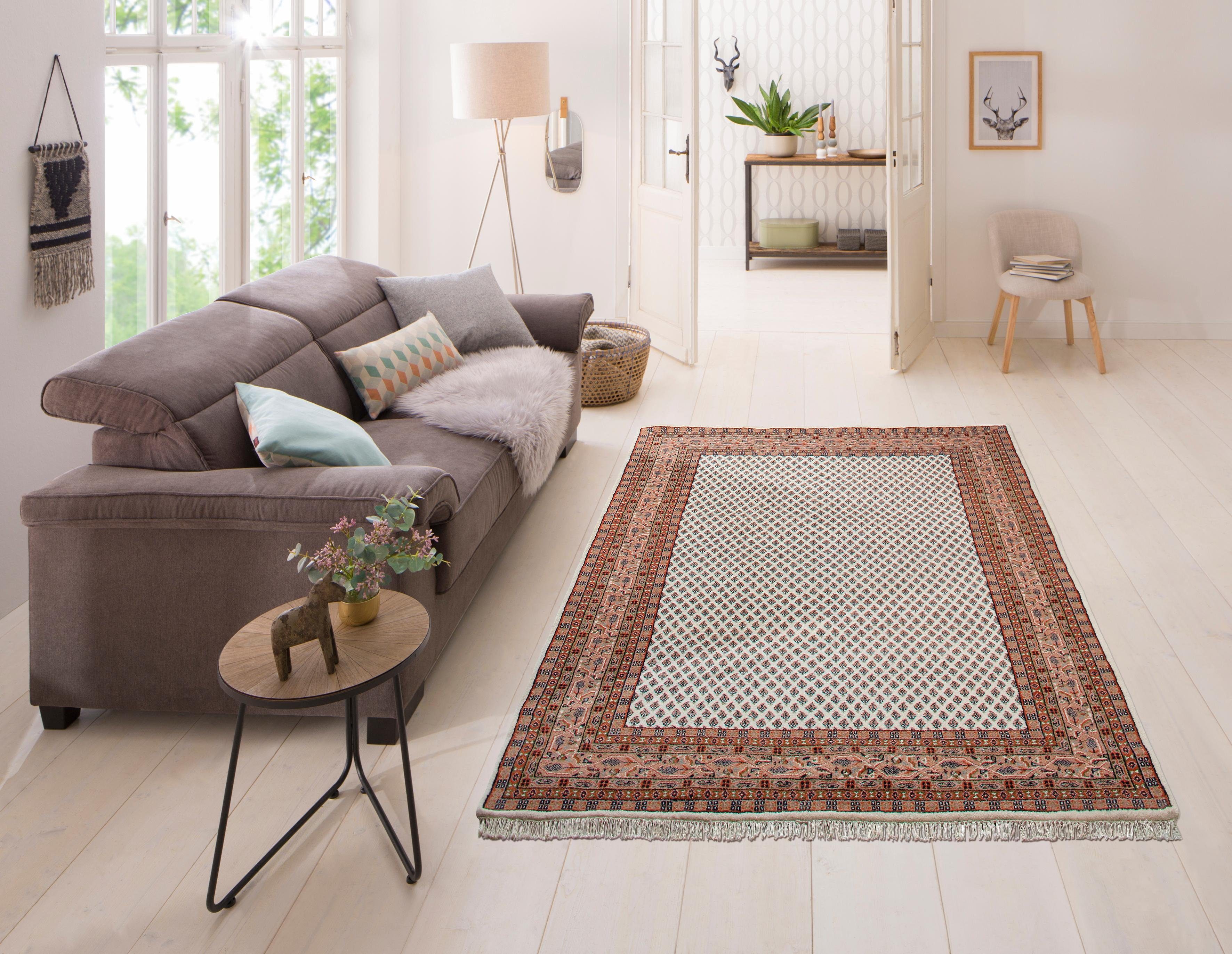 my home Orientteppich »Levin«, rechteckig, 12 mm Höhe, handgeknüpft, reine günstig online kaufen
