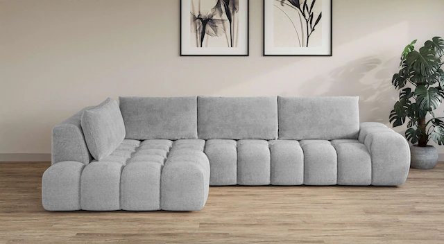 INOSIGN Ecksofa "AZITA klein, L-Form, elegant und bequem Designsofa", lose günstig online kaufen