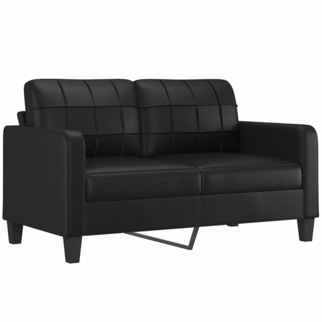 vidaXL Sofa 2-Sitzer-Sofa Couch Schwarz 140 cm Kunstleder günstig online kaufen