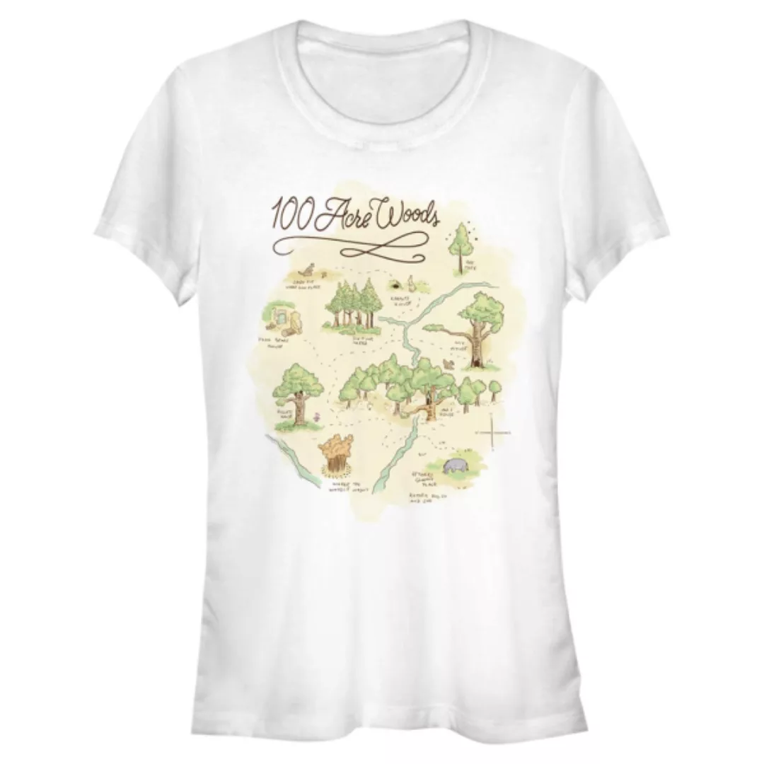 Disney - Winnie Puuh - 100 Acre Woods Acre Map - Frauen T-Shirt günstig online kaufen