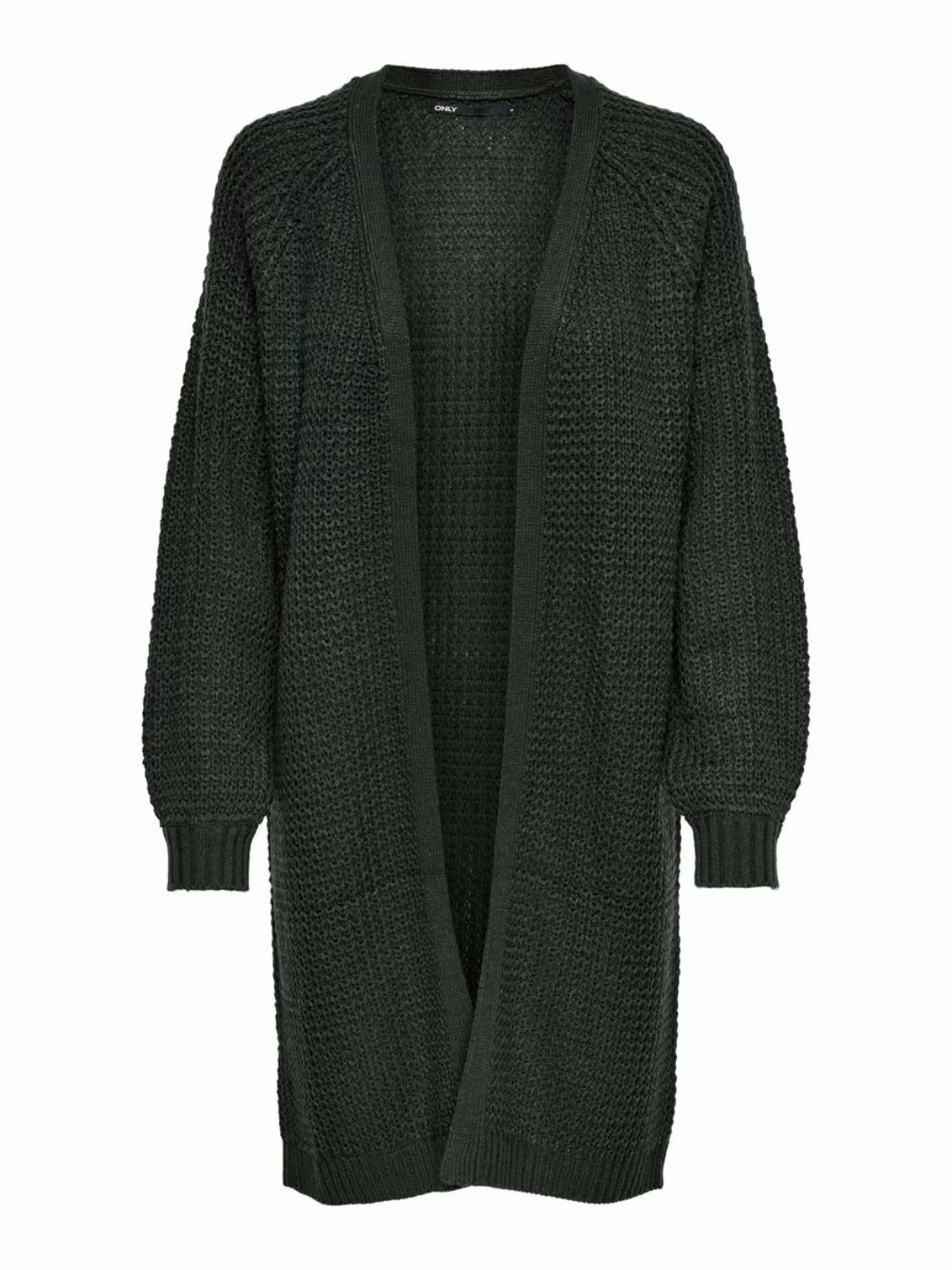 ONLY Langer Strickjacke Damen Grün günstig online kaufen