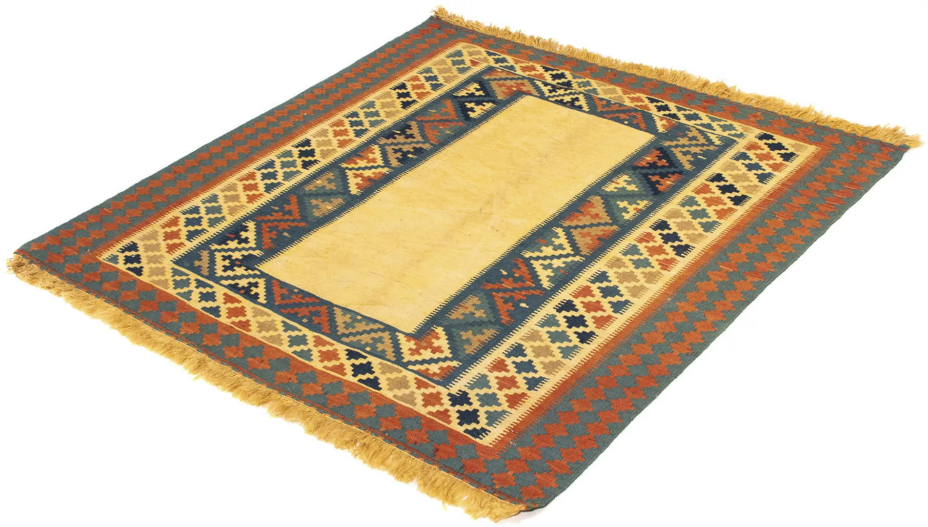 morgenland Wollteppich »Kelim - Oriental quadratisch - 100 x 97 cm - beige« günstig online kaufen