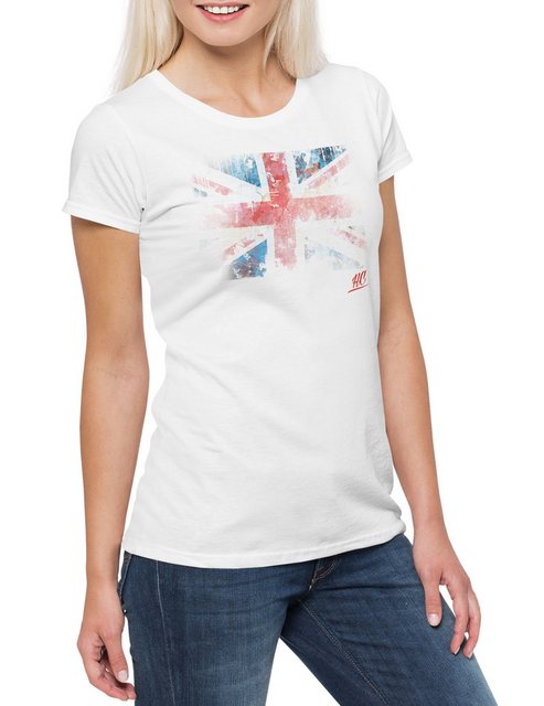 Urban Backwoods Print-Shirt Vintage Union Jack HC Hate Couture  Damen T-Shi günstig online kaufen