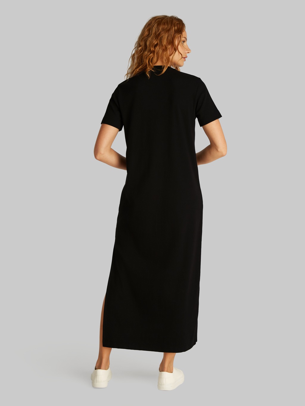 Calvin Klein Jeans Midikleid "MONOLOGO LONG RIB TEE DRESS", mit Logo günstig online kaufen