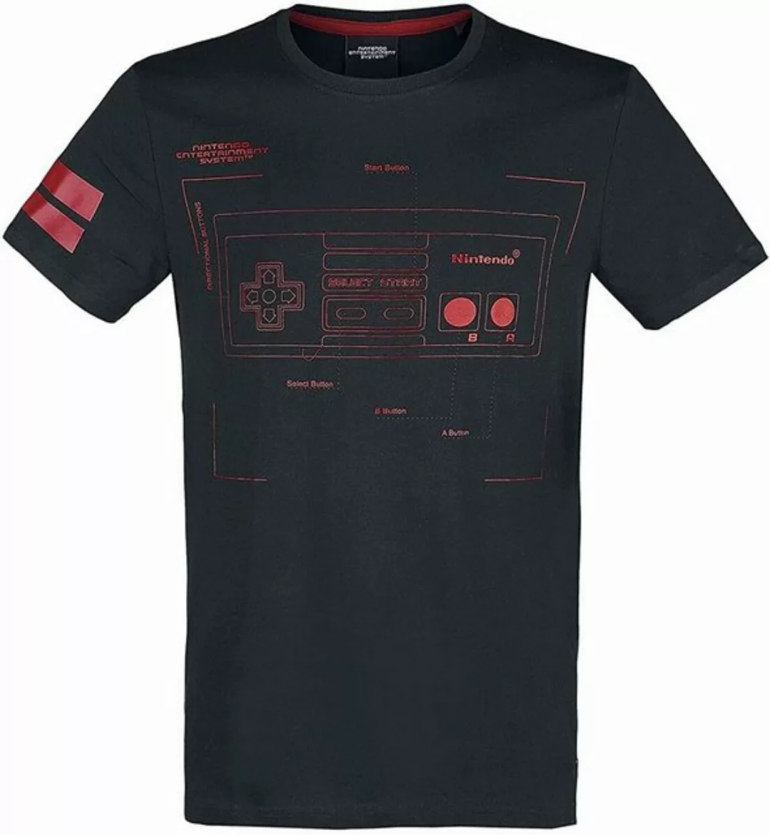 Nintendo Print-Shirt Nintendo - Retro Controller Männer + Jugendliche T-Shi günstig online kaufen