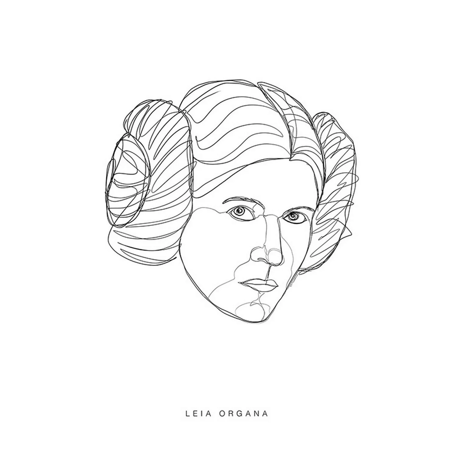 Komar Bild "Star Wars Classic Force Faces Leia", Star Wars, (1 St.), Wandbi günstig online kaufen