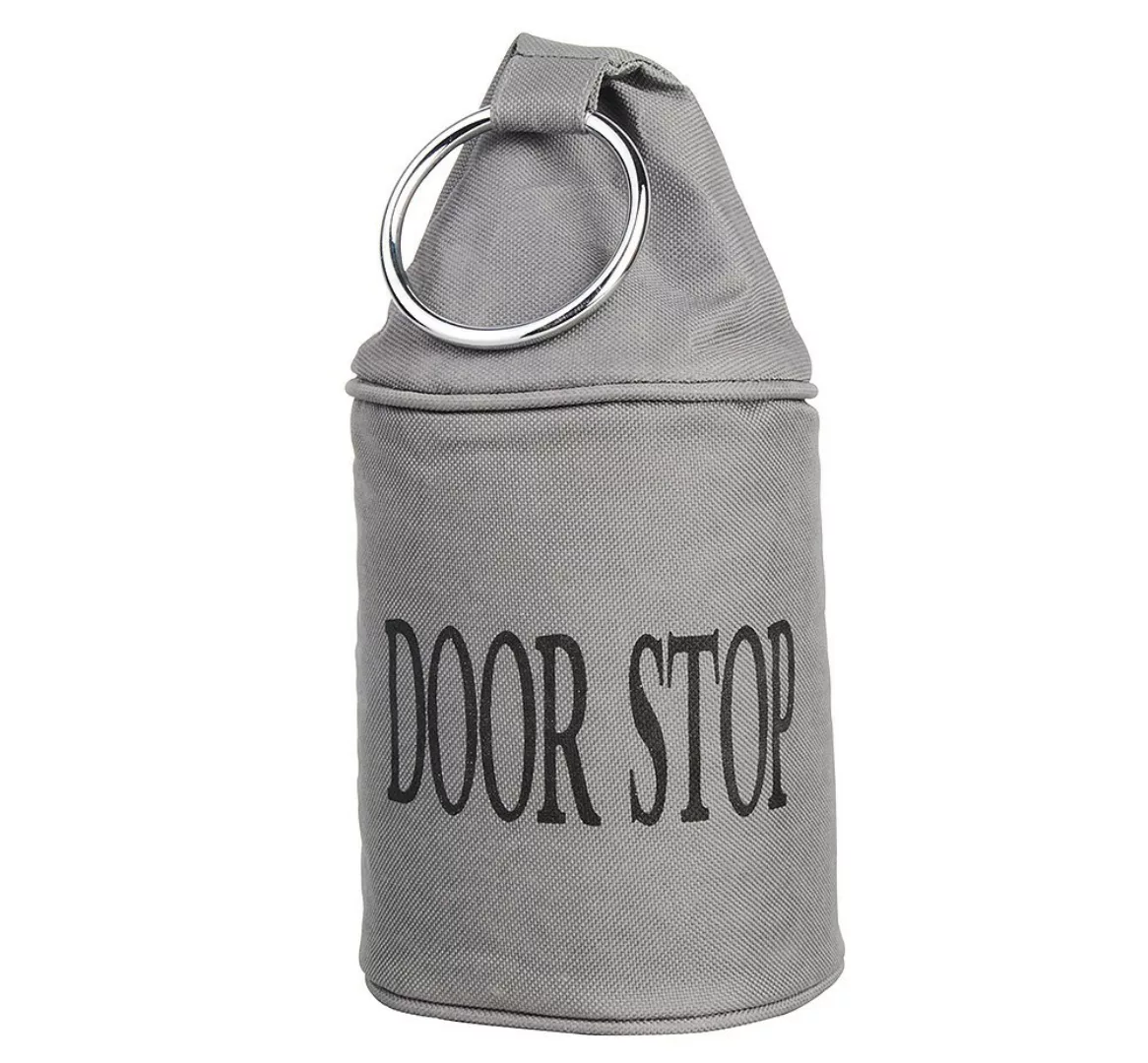 Cooler Türstopper Türsperre Sack Door-Stop Grau mit Ring Vintage günstig online kaufen