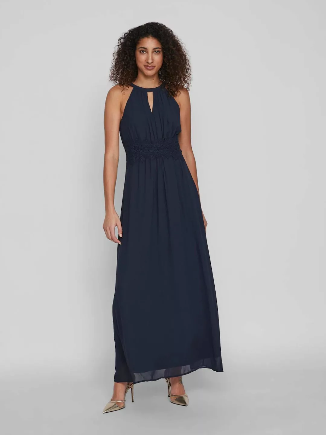 Vila Maxikleid "VIMILINA HALTERNECK MAXI DRESS - NOOS" günstig online kaufen