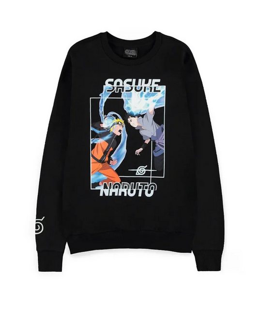 Naruto Rundhalspullover Konoha Rivals Naruto Uzumaki Sasuke Uchiha günstig online kaufen