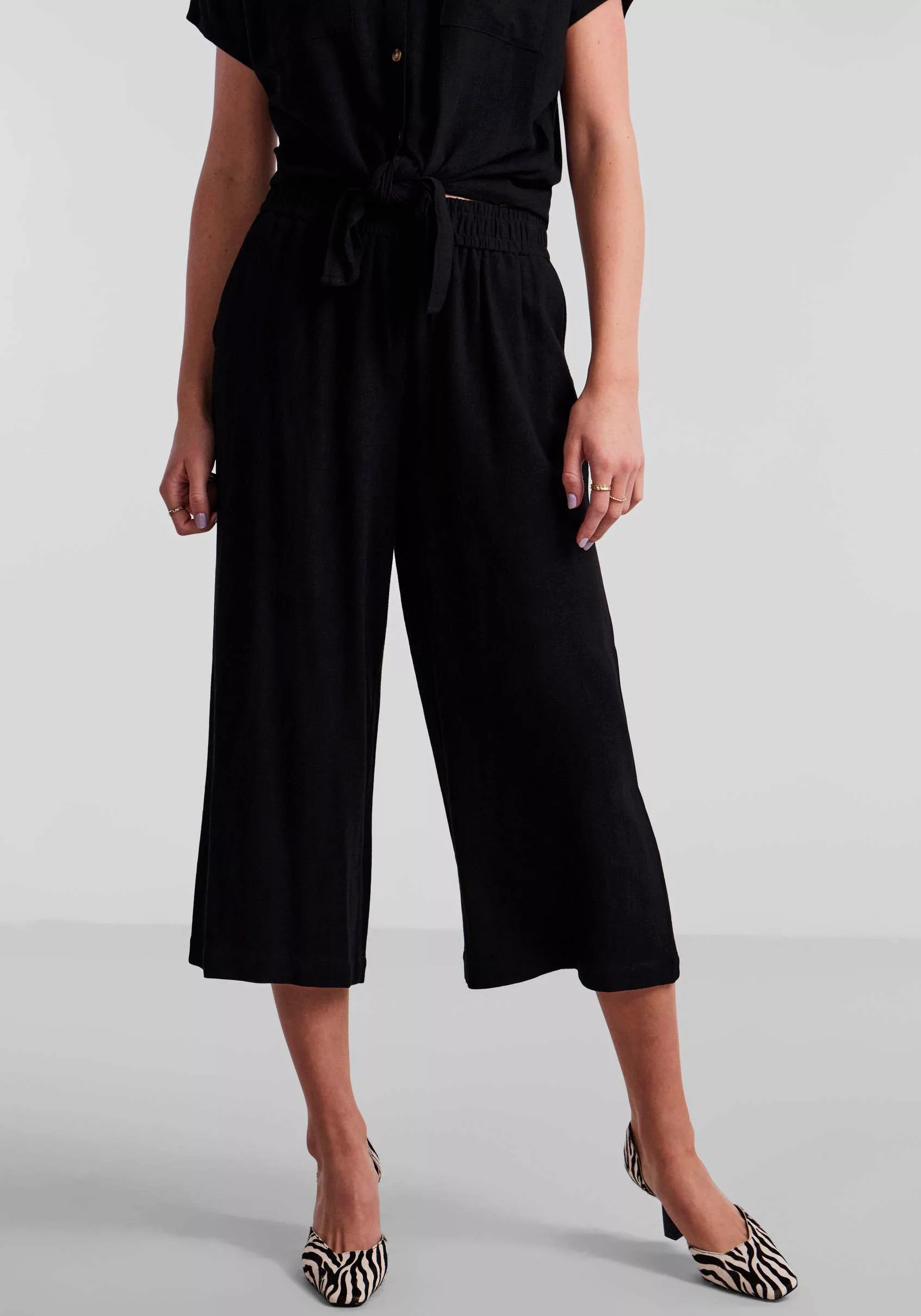 pieces 7/8-Hose PCVINSTY HW CULOTTE NOOS mit Leinen günstig online kaufen