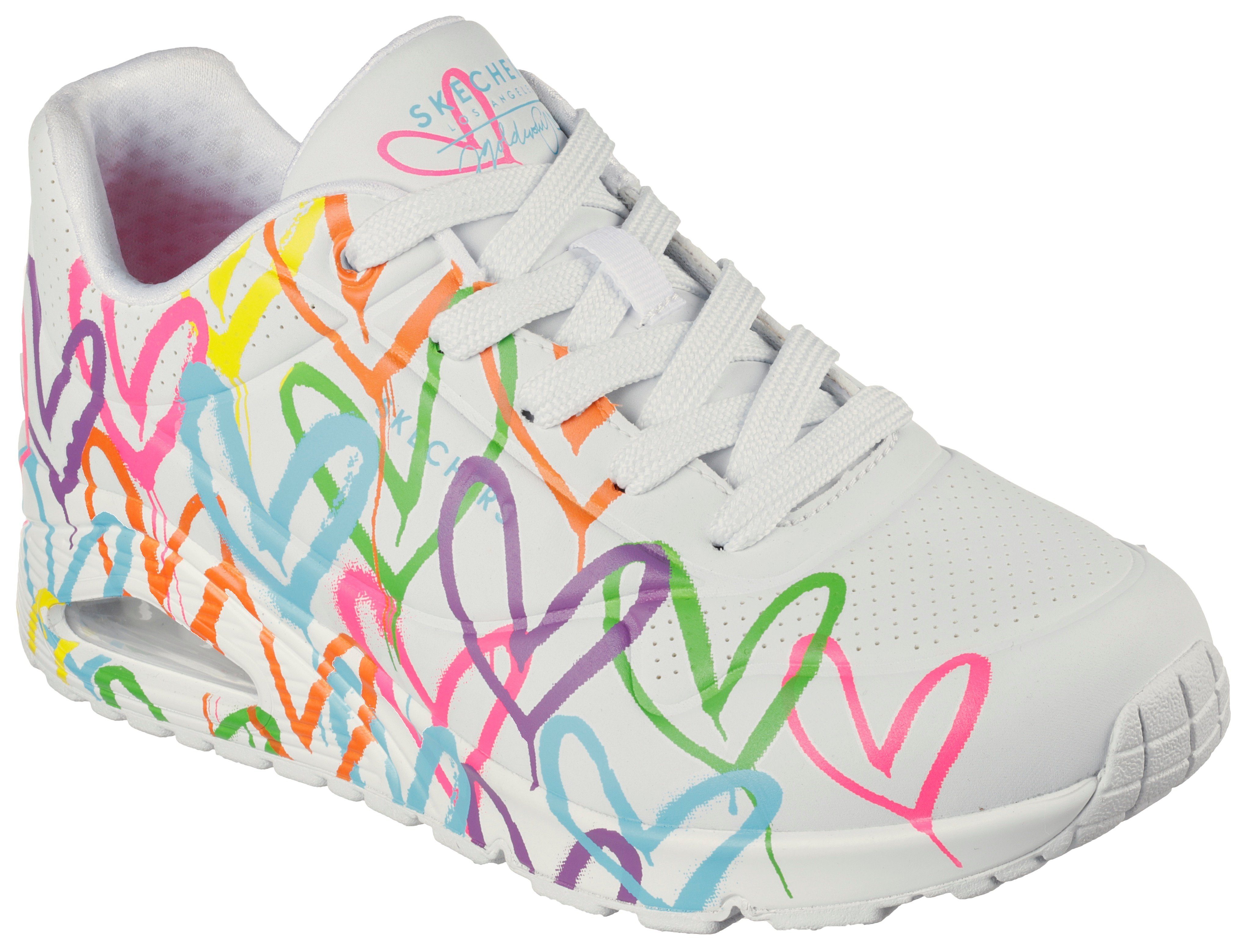 Skechers Sneaker "UNO - HIGHLIGHT LOVE", Freizeitschuh, Halbschuh, Schnürsc günstig online kaufen