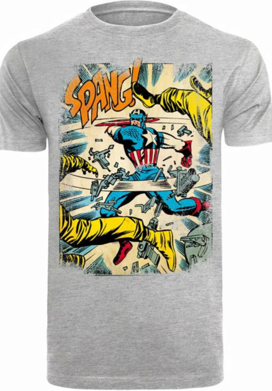 F4NT4STIC Kurzarmshirt Herren Marvel Captain America Spang with T-Shirt Rou günstig online kaufen