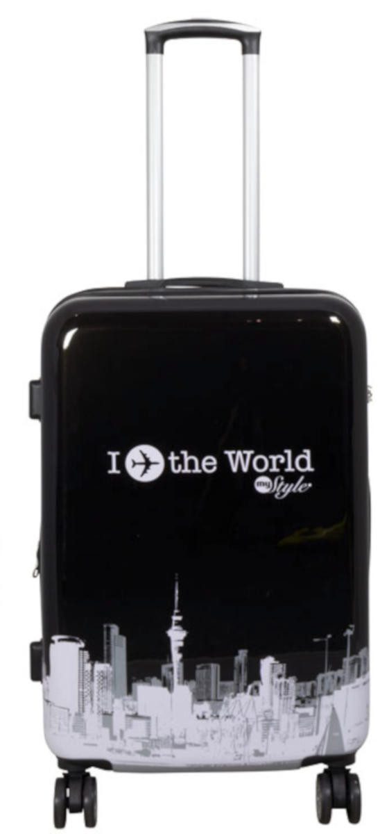 Warenhandel König Hartschalen-Trolley Fly the World, günstig online kaufen