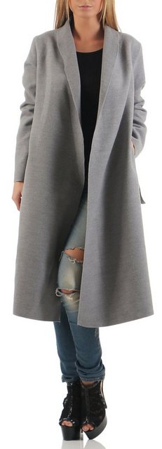 malito more than fashion Langmantel 3050 Eleganter Mantel mit Bindegürtel günstig online kaufen