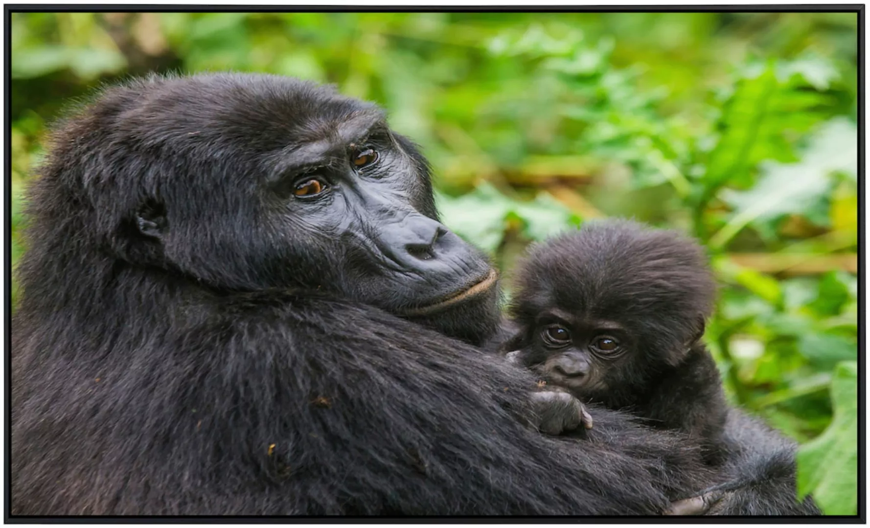 Papermoon Infrarotheizung »Gorilla mit Baby«, sehr angenehme Strahlungswärm günstig online kaufen