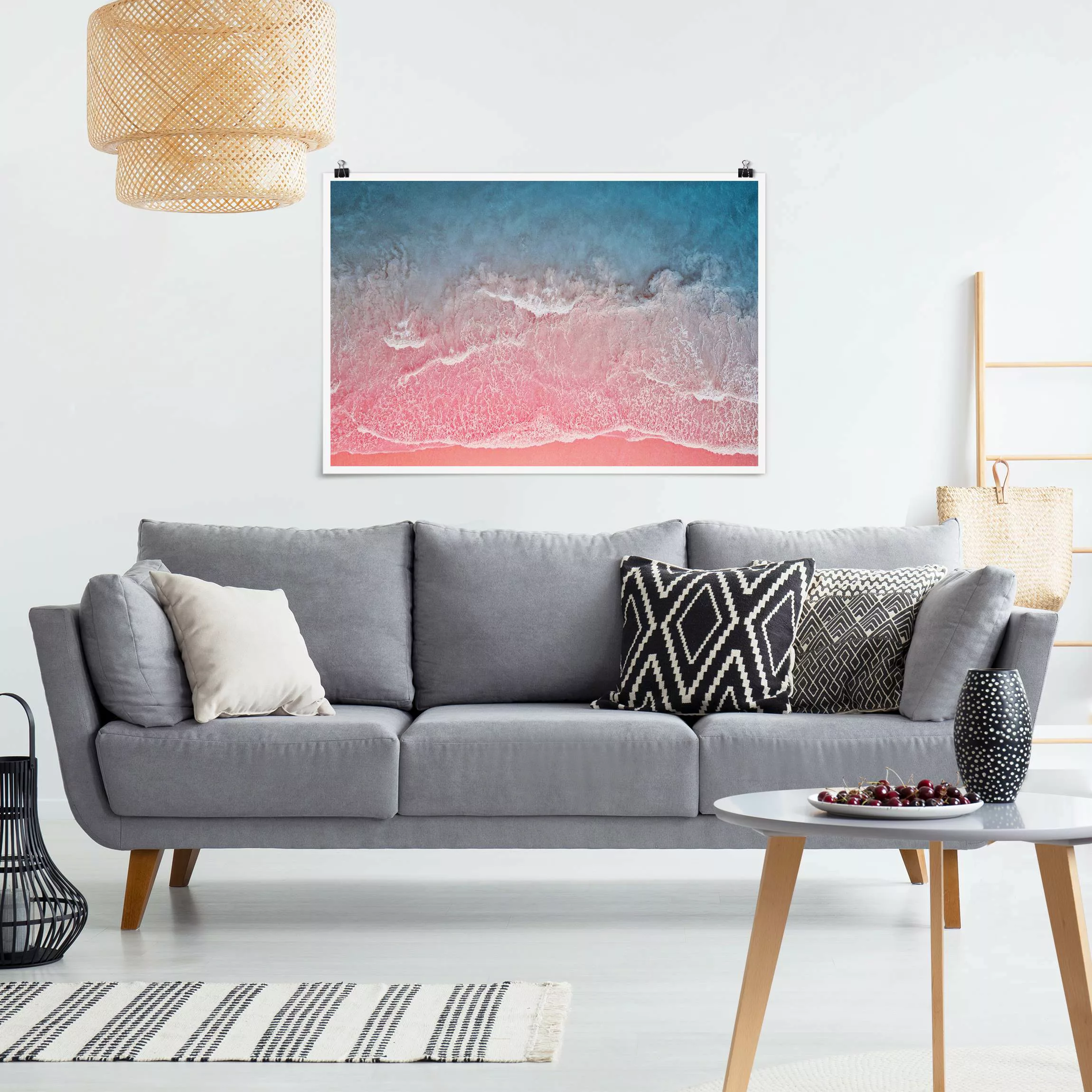 Poster Ozean in Pink günstig online kaufen