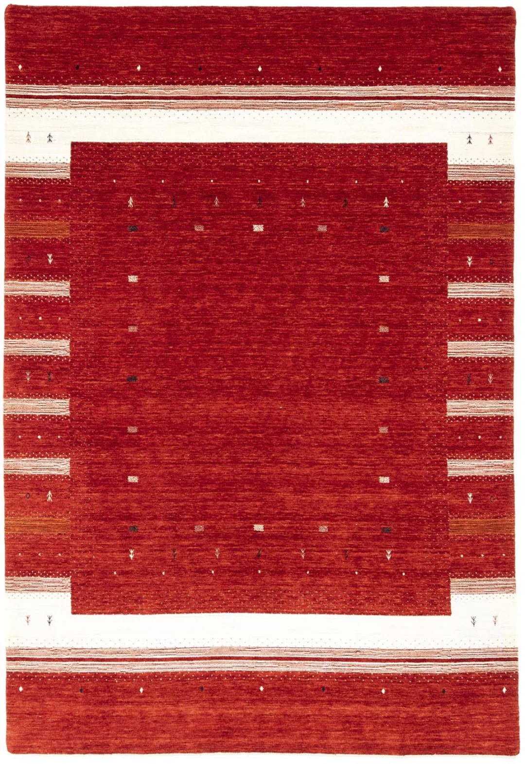 morgenland Wollteppich »Loribaft Minimal Rosso 304 x 206 cm«, rechteckig, U günstig online kaufen