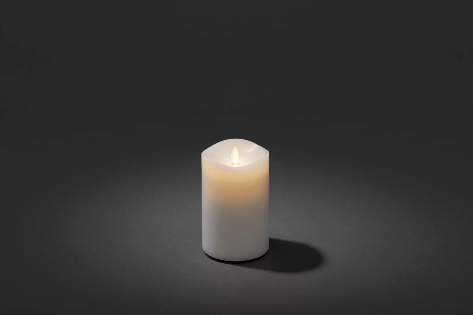 KONSTSMIDE LED-Kerze, Duftkerze, weiß, flackernd, mit Lavendel-Duftpad, Ø 9 günstig online kaufen