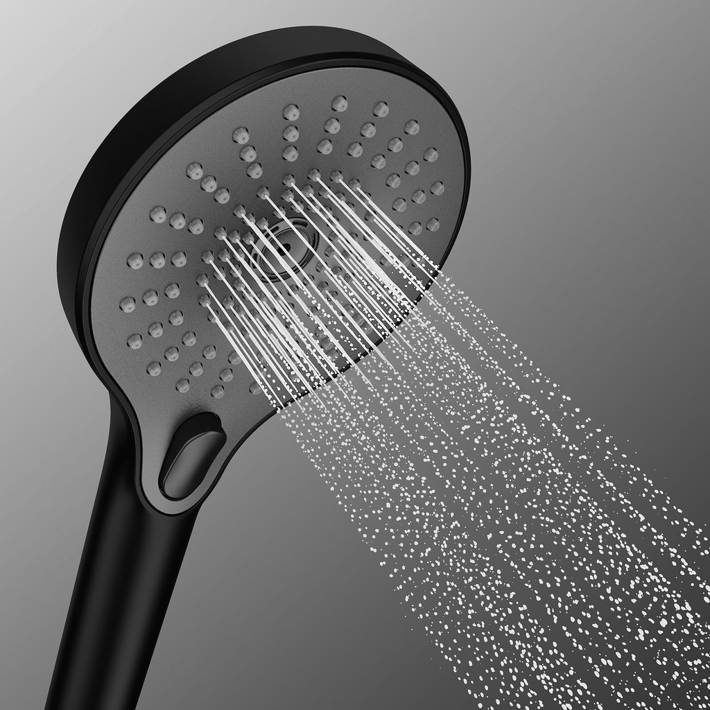 WENKO Handbrause »Ultimate Shower«, (1 tlg.), Schwarz/Grau, Ø 13 cm günstig online kaufen