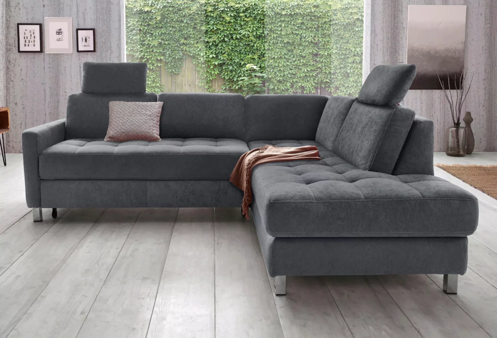 sit&more Ecksofa Pablo L-Form, wahlweise mit Bettfunktion günstig online kaufen