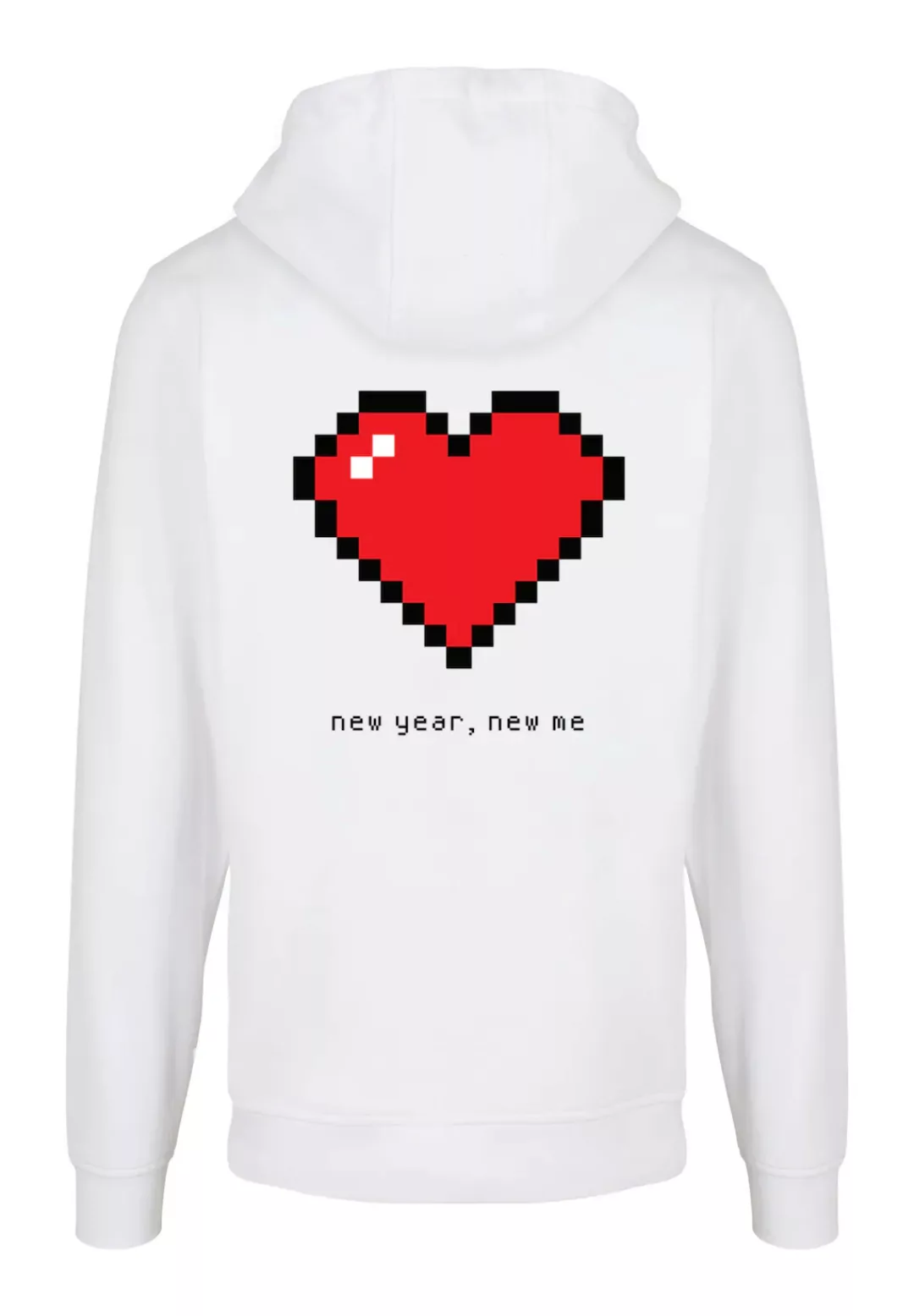 F4NT4STIC Kapuzenpullover "Pixel Herz Happy New Year Silvester", Print günstig online kaufen