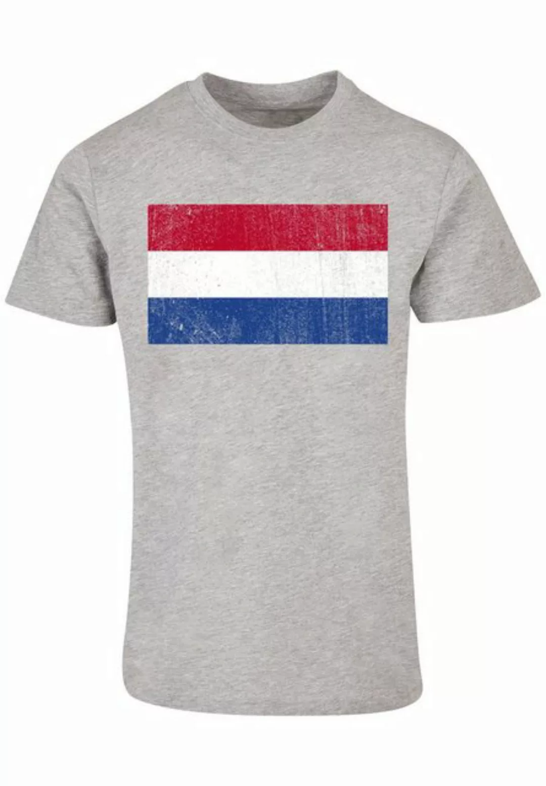 F4NT4STIC T-Shirt "Niederlande Holland Flagge distressed", Print günstig online kaufen