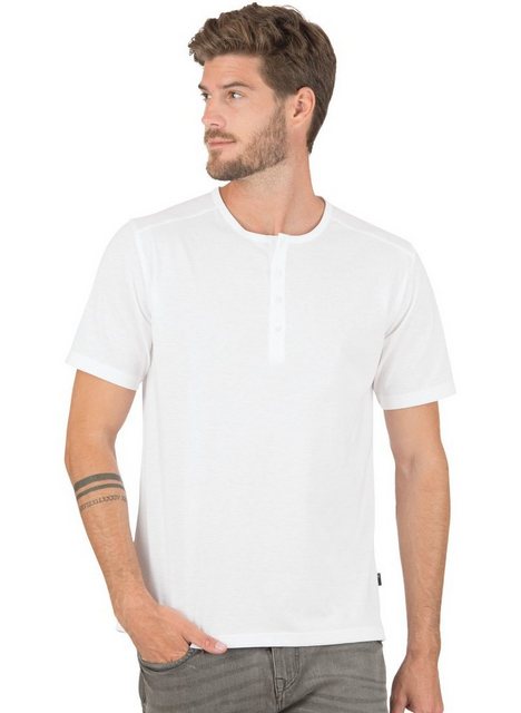 Trigema T-Shirt TRIGEMA T-Shirt mit Knopfleiste DELUXE Baumwolle (1-tlg) günstig online kaufen
