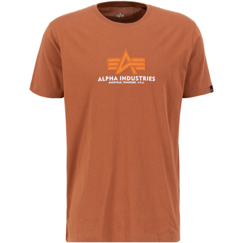 Alpha Industries  T-Shirts & Poloshirts Basic T-Shirt BL Rubber - hazel bro günstig online kaufen