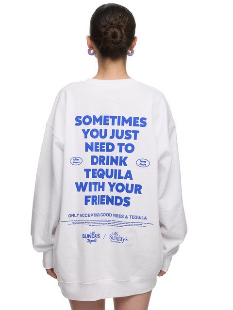 Worldclassca Sweatshirt Worldclassca Oversized Sweatshirt GOOD VIBES Print günstig online kaufen