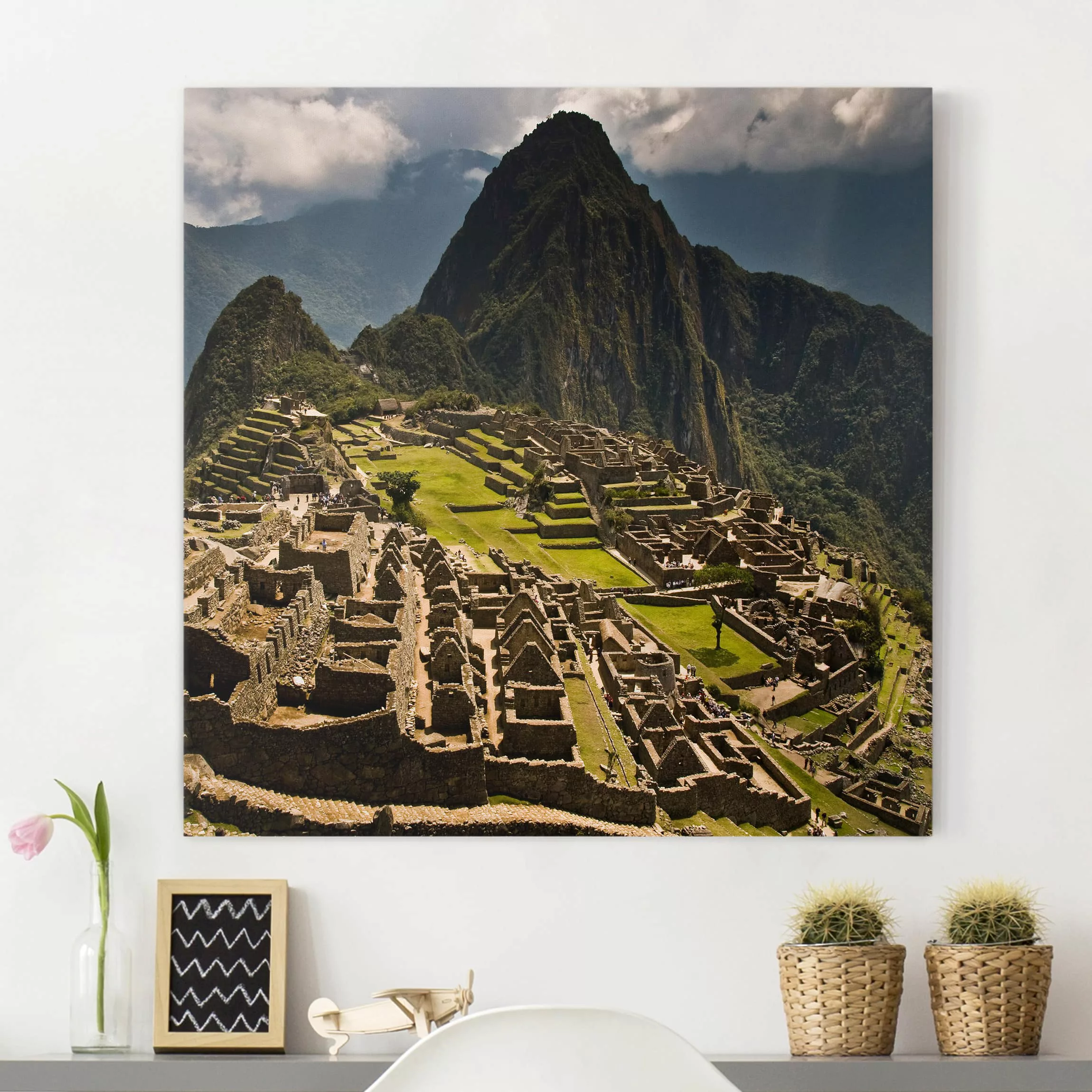 Leinwandbild Architektur & Skyline - Quadrat Machu Picchu günstig online kaufen